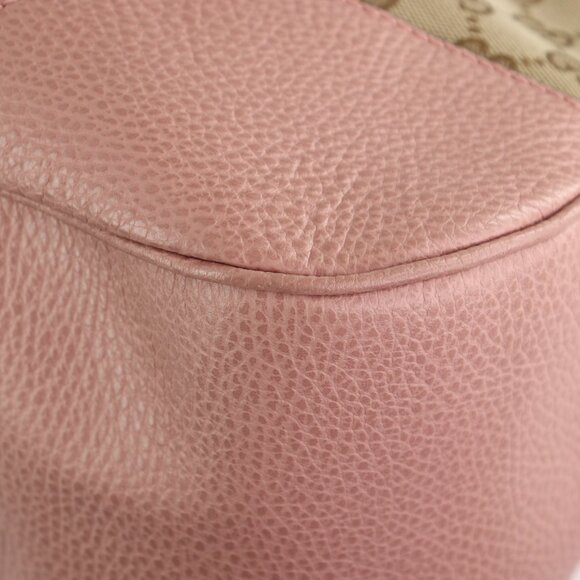 Gucci GG Monogram Large Margaux Hobo Beige Soft Pink - Picture 9 of 16